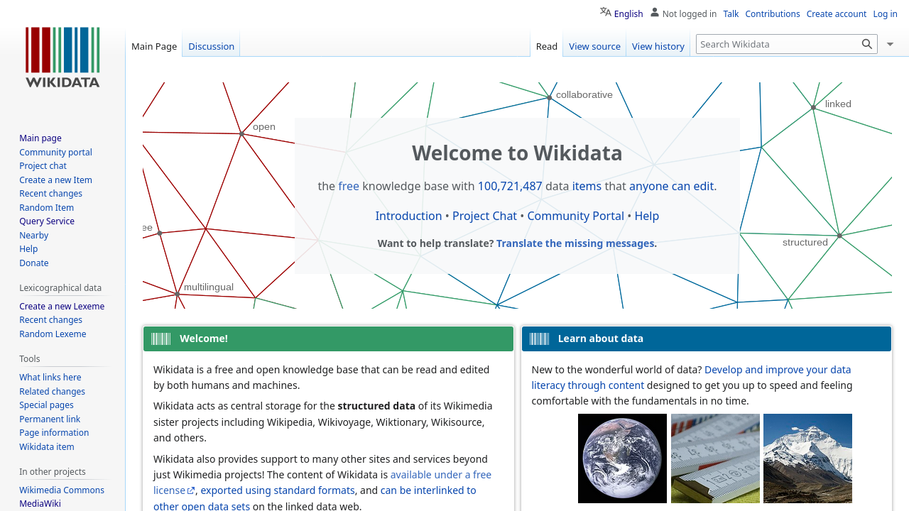 Wikidata, the free knowledge base powered by Wikibase